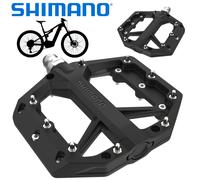 Shimano Bicicleta MTB Trekking Plataforma Flat Ligero Pedales PD-GR400 Negro