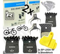 Shimano BP-L05A-RF Pastillas de Freno de Disco Resina ICE 2 Pares + Bloque