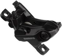 Shimano BR-MT520 - Pinza de freno de disco de 4 pistones con pastillas de metal, delantera o trasera, color negro