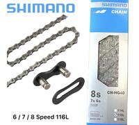 Shimano Cadena de Bicicleta CN-HG40 116 Eslabones 7 8-fach Enlace Rápido Bloqueo