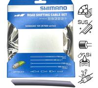 Shimano Cambio-Set Bicicleta de Carreras Road Funda Cambio SP41 Optislick Gris