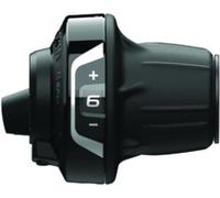 SHIMANO Slrv4006r Palanca de Cambios SL-RV400 Revo, Mano Derecha, 6 velocidades, con Pantalla óptica de Engranajes, Unisex, Negro, 6-Speed