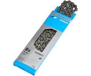 SHIMANO Cn-hg71 - Cadena para Bicicleta (116 eslabones), Color Plateado