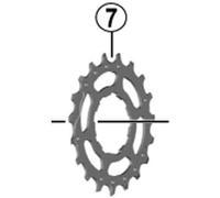 Shimano Corona Individual 19D Componentes y repuestos para Bicicletas, Adultos Unisex, Multicolor, Talla única