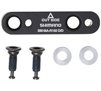 Shimano CTRA D/D Adaptador de Pinza Trasera, Ciclismo, Negro, 160 mm