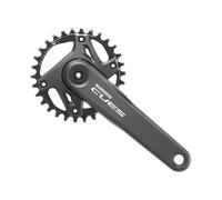 Shimano Cues FC-U6000 - Bielas (1 x 9/10/11 velocidades, 165 mm), Color Negro