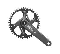Shimano Cues FC-U6000 - Bielas (1 x 9/10/11 velocidades, 170 mm), Color Negro