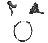Shimano Cues ST-U6030+BR-U6030 - Freno de Disco de 2 velocidades, Color Negro, Talla única
