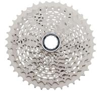 Shimano Deore CS-M4100-10 Cassette - 10 velocidades, 11-46t, Color Plateado
