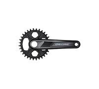 SHIMANO Deore FC-M6120-1 - Bielas de cadena (12 velocidades, 32 dientes, 175 mm, 2 piezas, sin cojinete de cojinete)