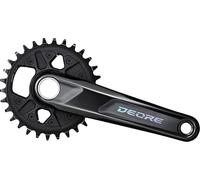 SHIMANO Deore Fc-m6120-Bielas (12 velocidades, 165 mm, 32 Dientes) Ciclismo, Unisex, Color:, Size