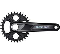 Shimano Deore FCM6130E2 Shimano última Serie Tier 2, Negro, 32 Dientes