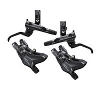 shimano deore pinza de freno de disco mtb delantera-trasera hidraulica 2 pistones mecanica negra