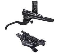 SHIMANO Deore XT BR-M8120/BL-M8100 XT - Palanca de freno de 4 ollas y pinza de montaje en poste, delantera derecha, M8120JLRXNA170