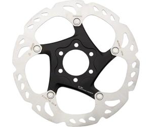Shimano Deore XT SM-RT86-S2 - Rotor de freno de disco, 160 mm, 6 pernos, plateado/negro