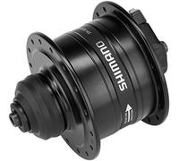 SHIMANO DH-3D37 6 voltios/3 vatios, Cierre centralizado de 36 Orificios Dinamo de buje Black 6 Hoyos