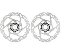 SHIMANO Disco 180MM C.Lock RT54 Solo Resina Ciclismo, Adultos Unisex, Multicolor(Plateado/Negro) (Paquete de 2)