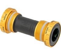 Shimano Eje de pedalier Saint SM-BB80 Hollowtech II negro/amarillo BSA 68/73