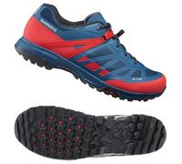 Shimano ET5 R ET500 Talla 38 Plano Pedal Bicicleta Zapatos Rojo Azul Enduro