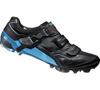 SHIMANO Fahrradschuhe MTB Radschuhe SH-XC90L GR. 47 SPD Klett-/Ratschenv. CF Zapatillas de Ciclismo, Unisex Adulto, Negro/Azul