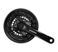 Shimano FC-M311 Altus square taper chainset, 48/38/28T, with chainguard, 170 mm
