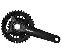 Shimano FC-MT210 - Bielas (2 x 9 velocidades, 175 mm), Color Negro
