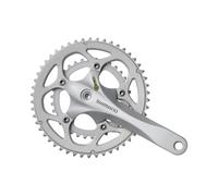 Shimano FC-R345 2020 MTB - Biela (50/34, 2 x 9 velocidades), color plateado
