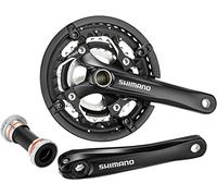 Shimano FC-T551 - Bielas (3 x 10 velocidades, 175 mm), Color Negro
