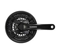 SHIMANO FC-TY301 - Pedalero para Bicicleta de montaña (6/7/8 velocidades), 42/34/24 Dientes, Color Negro