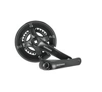 Shimano FC-TY501 - Biela para bicicleta de montaña (2 x 7/8 velocidades, 46-30Z), color negro