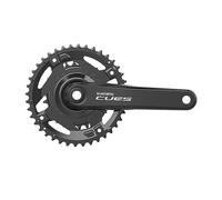 Shimano Juego de bielas CUES FC-U4010-2 con anillo protector de cadena negro