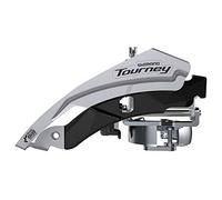 SHIMANO FD-TY600 Tourney Mech, Triple, Columpio Superior, Doble tracción, 66-69, para 42T, Negro