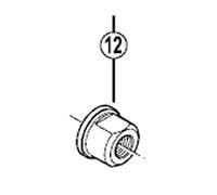 SHIMANO Fh-M810 Sm-Ax80 Tuerca pasante del Eje Silver/Black One Size