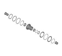 Shimano FH-M9210-B, WH-M9200-R, WH-M9220-R Cuerpo de Rueda Libre Black One Size