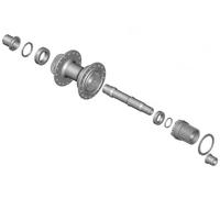 Shimano FH-TC600 Eje Hueco, Negro, Talla Única