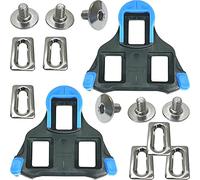 SHIMANO Guantes Placas SPD SL Cleat SH + F26 Pegatinas SH-12 Not Fixed (vorne mittig drehend) Blau
