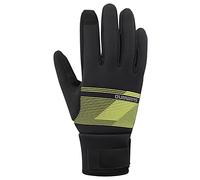 Shimano Guantes térmicos Cortavientos para Hombre, Amarillo neón, XL
