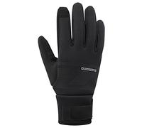 SHIMANO Guantes térmicos Cortavientos Unisex, Color Negro, Talla S