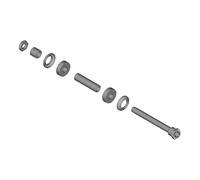 Shimano Hb-Qc400 Eje del Cubo Silver/Black 108 mm