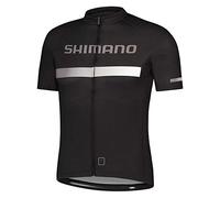 Shimano Jersey de ciclismo con logotipo 2023, Negro, S(ヨーロッパサイズ) 身長目安:167-173㎝