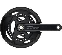 Shimano Juego bielas CUES FC-U8000-2 Hollowtech II c. anillo protector cadena negro 175.0 mm 32-46