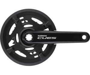 Shimano Juego de bielas CUES FC-U4010-2 con anillo protector de cadena negro 175.0 mm 30-46