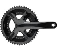 Shimano FC-RS520 Crankset 2 x 12-Speed 50-34Z Black Ciclismo, Unisex-Adulto, Colour, Size