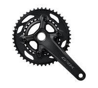 Shimano Juego de Bielas GRX FC-RX610-2 Hollowtech II 2x12 velocidades negro