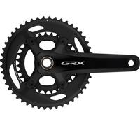 Shimano Juego de bielas GRX FC-RX810-2 2x11 Hollowtech II - Embalaje de taller negro