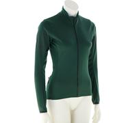 Shimano Kaede Wind Insulated LS Mujer Camiseta para ciclista L Verde oliva oscuro