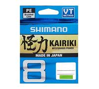 Shimano Kairiki 8, 150 Metros, Color Verde Mantis, línea de Pesca Trenzada, 59WPLA58R0