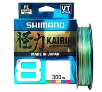 Shimano Kairiki 8, 300 Meter, 0.130 mm/8.2 kg, Línea de Pesca Trenzada, 59Wpla68R22