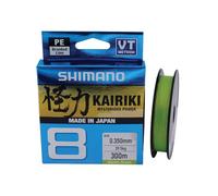 Shimano Kairiki 8, 300 Metros, Color Verde Mantis, línea de Pesca Trenzada, 59WPLA68R0