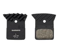 Shimano L05A-RF Disc Brake Pad and Spring - Resin Compound, Finned Alloy Back Plate, One Pair